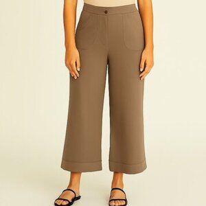 Reitmans Tan Cropped Cuffed Pant Size 12P